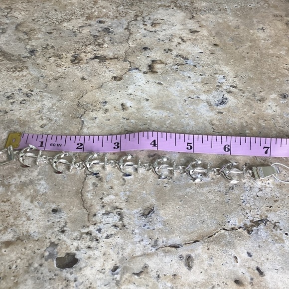 NEW PERIWINKLE BY‎ BARLOW ANCHOR SILVER BRACELET SUMMER VACATION BEACH 7i… - Picture 8 of 10